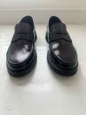 Cole Haan Black Men's Slip-On Loafers - Smooth Leather